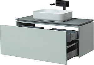 Тумба с раковиной Allen Brau Infinity 100 1.21004.PWM папирус матовый для ванной в интернет-магазине Sanbest