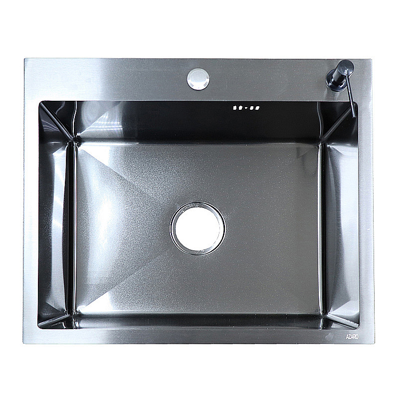 Кухонная мойка Azario Nicole 60х50 AZB6050N черная купить в интернет-магазине сантехники Sanbest