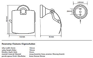 Держатель для туалетной бумаги Bemeta Kera 144712017 купить в интернет-магазине сантехники Sanbest