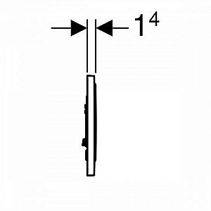 Кнопка для инсталляции Geberit Sigma 10 115.758.14.5 купить в интернет-магазине сантехники Sanbest