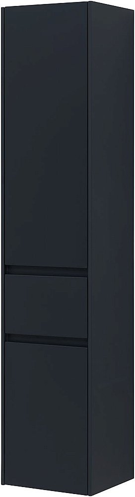 Шкаф-пенал Aquanet Бруклин 310138 35 антрацит матовый для ванной в интернет-магазине сантехники Sanbest