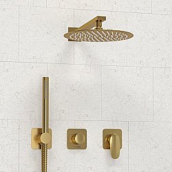 Душевая система WasserKRAFT Havel 3600 SET2831 золото матовое купить в интернет-магазине сантехники Sanbest