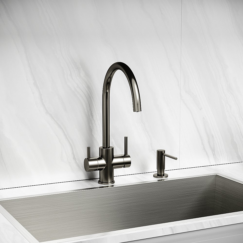 Смеситель для кухни Sancos Taper SC4012GG вороненая сталь купить в интернет-магазине сантехники Sanbest