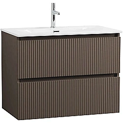 Тумба с раковиной BelBagno UNO 80 бежевая матовая для ванной в интернет-магазине Sanbest