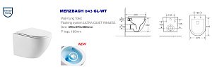 Унитаз подвесной WeltWasser WW MERZBACH 043 GL-WT купить в интернет-магазине Sanbest