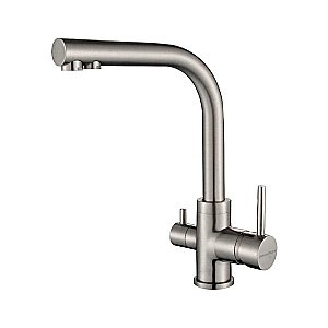 Смеситель для кухни Paulmark Essen Es213011-BS брашированная сталь купить в интернет-магазине сантехники Sanbest