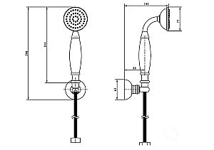 Душевая гарнитура Boheme Imperiale 408 купить в интернет-магазине сантехники Sanbest