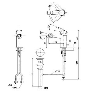 Смеситель для биде TOTO GM TRG09301R хром купить в интернет-магазине сантехники Sanbest