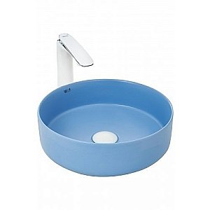 Раковина накладная WeltWasser WW ELBACH 3134 MBL 35,5 голубая матовая купить в интернет-магазине Sanbest
