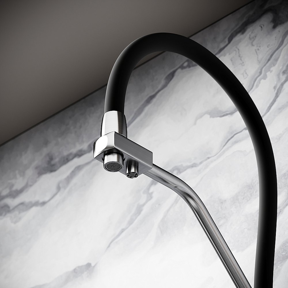 Смеситель для кухни Sancos Nolia SC12003SS нержавеющая сталь купить в интернет-магазине сантехники Sanbest