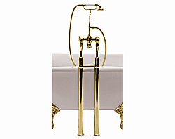 Трубы подвода воды Burlington с горизонтальной опорной рамой W7 GOL золото купить в интернет-магазине сантехники Sanbest