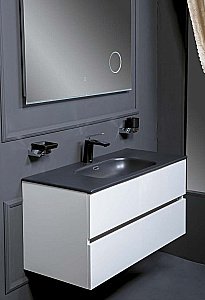 Тумба с раковиной Armadi Art Vallessi 100 белая для ванной в интернет-магазине Sanbest