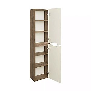 Пенал Акватон Оливия 40 бежевый/дуб веллингтон для ванной в интернет-магазине сантехники Sanbest