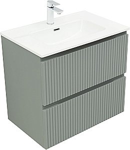 Тумба с раковиной Aquanet Джейн (Flat) 335433/330430 70 мисти грин для ванной в интернет-магазине Sanbest