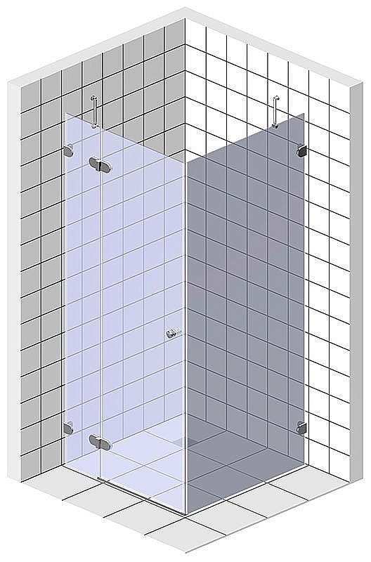 Душевой уголок Gutewetter LUX SQUARE GK-003 левый 100 купить в интернет-магазине Sanbest