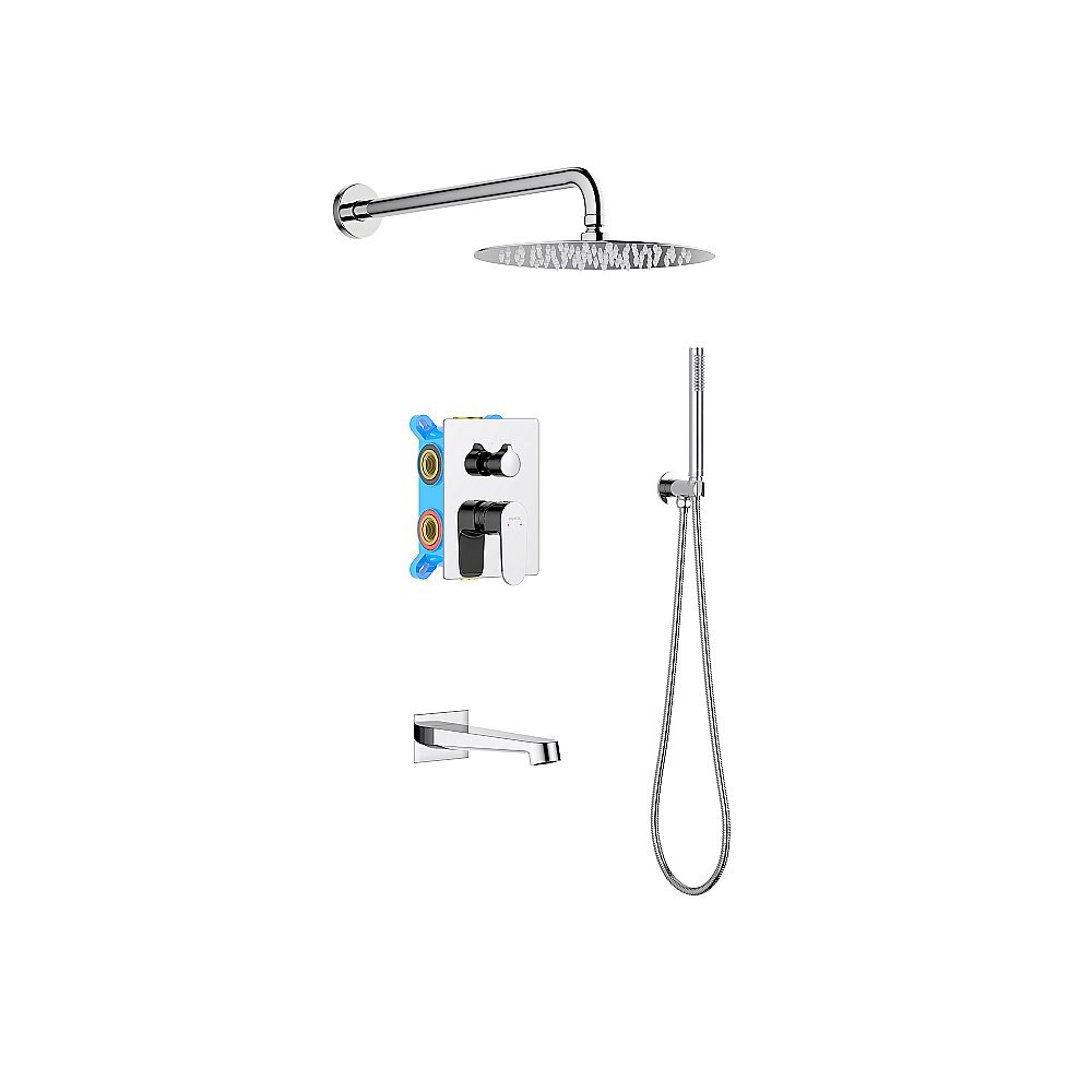 Душевая система Aquatek Оберон AQ1273CR хром купить в интернет-магазине сантехники Sanbest