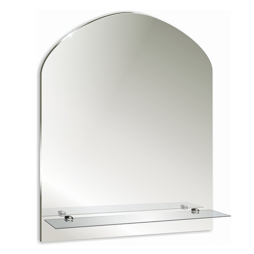 Зеркало LORANTO Арка 00000000237 50х58 с полкой в ванную от интернет-магазине сантехники Sanbest