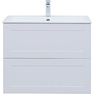 Тумба с раковиной Aquanet Терра 80 313234 белая матовая для ванной в интернет-магазине Sanbest