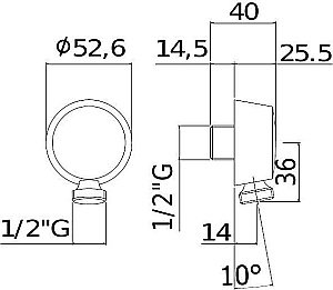 Шланговое подключение Paffoni LUSSO ZACC130NO купить в интернет-магазине сантехники Sanbest