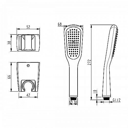 Смеситель для ванны Lemark Ursus LM7251BL купить в интернет-магазине сантехники Sanbest