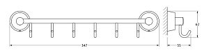 Крючок FBS Vizovice 35 VIZ 027 купить в интернет-магазине сантехники Sanbest