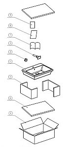 Раковина накладная Bravat Phillis 60 C22192W-1-ENG белая купить в интернет-магазине Sanbest