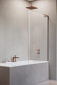 Шторка для ванны Radaway Modo SL Brushed Copper PNJ II 90 стекло прозрачное/профиль брашированная медь купить в интернет-магазине Sanbest