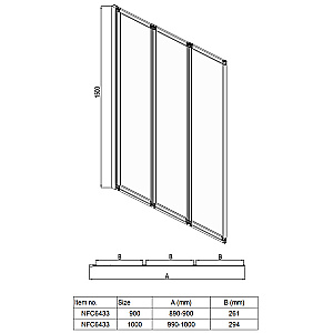 Шторка для ванны Azario PRESTON 90 AZ-NFC6433 стекло прозрачное/профиль хром купить в интернет-магазине Sanbest
