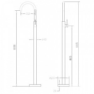 Смеситель для раковины ABBER Wasser Kreis AF8141B черный матовый купить в интернет-магазине сантехники Sanbest