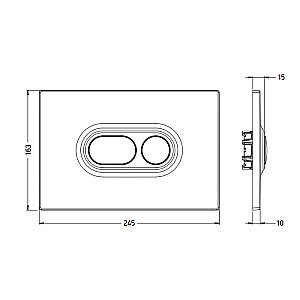 Смывная клавиша Artceram Atelier хром купить в интернет-магазине сантехники Sanbest