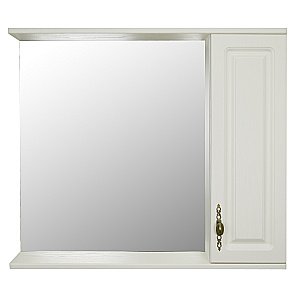 Зеркало со шкафом Loranto Janet CS00049713 80 ольха купить в интернет-магазине сантехники Sanbest