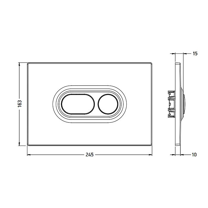 Смывная клавиша Artceram Atelier хром купить в интернет-магазине сантехники Sanbest
