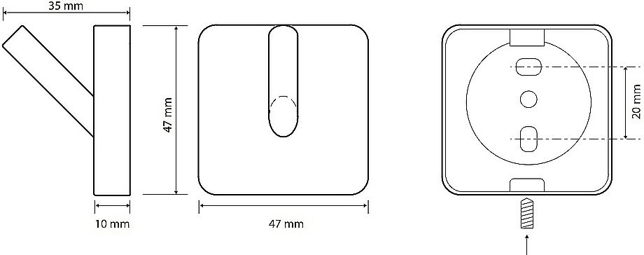 Крючок Bemeta  SOLO 139106172 хром купить в интернет-магазине сантехники Sanbest