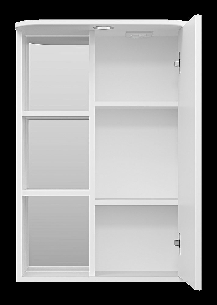 Зеркальный шкаф Misty Венера 55 П-Внр04055-01СвП белый купить в интернет-магазине сантехники Sanbest