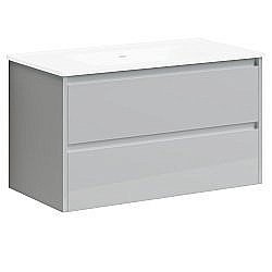 Тумба под раковину Sancos Libra LB90W белый глянец купить в интернет-магазине сантехники Sanbest