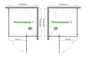 Душевой уголок Royal Bath RB 90х90 HPVD-C-CH стекло матовое/профиль хром купить в интернет-магазине Sanbest