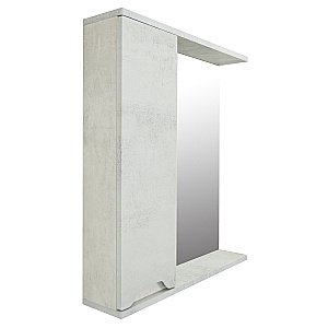 Зеркало со шкафом Loranto Florena 60 светлый бетон купить в интернет-магазине сантехники Sanbest