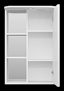 Зеркальный шкаф Misty Венера 55 П-Внр04055-01СвП белый купить в интернет-магазине сантехники Sanbest