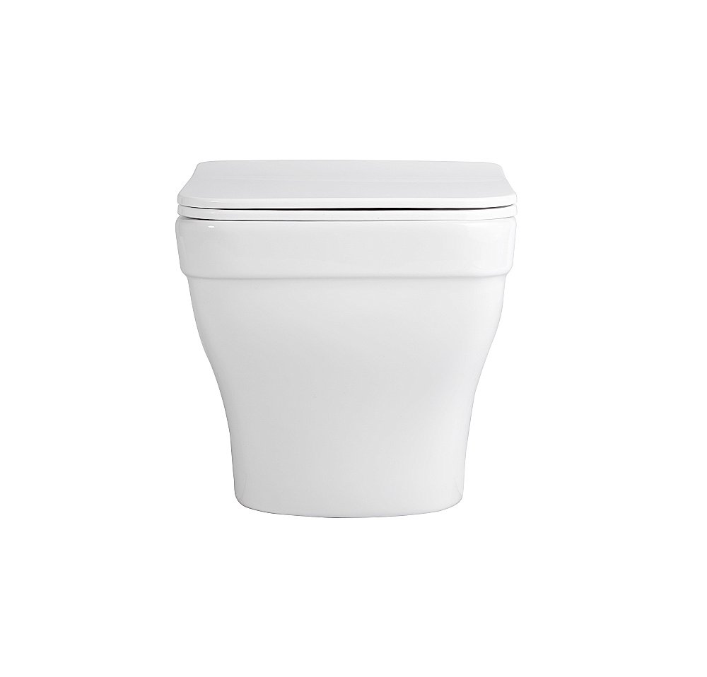 Унитаз с инсталляцией Aquatek Амадео SET AQUATEK АМАДЕО cm белый, с крышкой микролифт, безободковый купить в интернет-магазине Sanbest