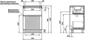 Тумба с раковиной Aquanet Алвита new 60 344132+330429 белая  матовая для ванной в интернет-магазине Sanbest