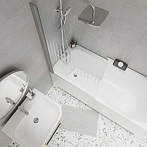 Шторка для ванны Parly F04 75x130 купить в интернет-магазине Sanbest