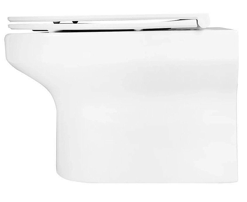 Унитаз подвесной Jacob Delafon ELITE E21755RU-00 безободковый, с крышкой микролифт, с инсталляцией и белой кнопкой купить в интернет-магазине Sanbest