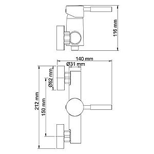 Смеситель для душа WasserKRAFT Main 4102 купить в интернет-магазине сантехники Sanbest