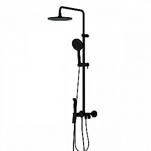 Душевая система Damixa Apollo DX220910300 черная матовая купить в интернет-магазине сантехники Sanbest