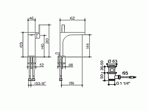 Смеситель для раковины KEUCO Edition 11 150 купить в интернет-магазине сантехники Sanbest