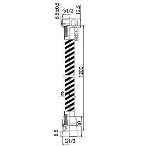 Душевой шланг Iddis Optima Home A50611 1.2 хром купить в интернет-магазине сантехники Sanbest