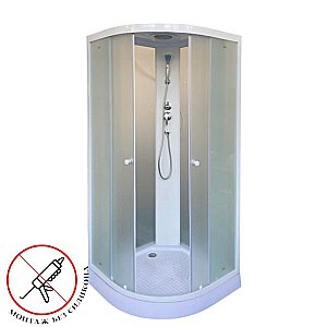 Душевая кабина Parly Tomorrow EF931, тропический душ, ABS-пластик, матовая, 90 x 90 х 210 см купить в интернет-магазине Sanbest