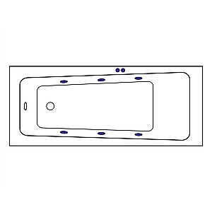 Ванна акриловая EXCELLENT Ava SOFT WAEX.AVA17.SOFT.CR 170x70 белая с гидромассажем купить в интернет-магазине Sanbest