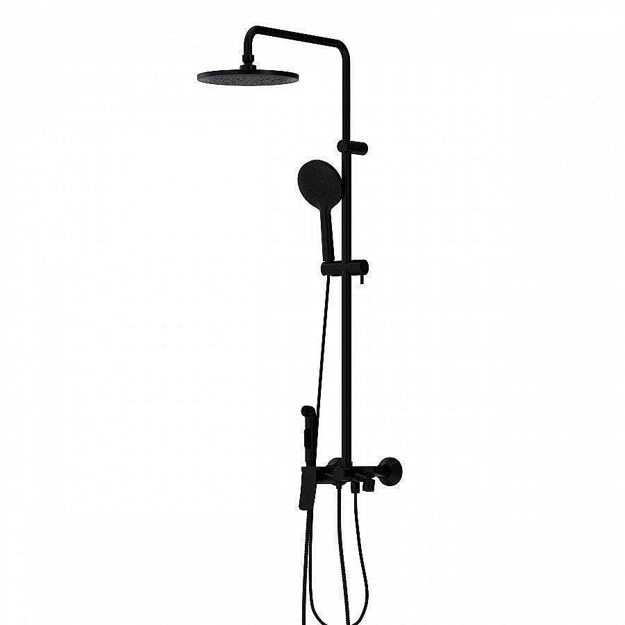 Душевая система Damixa Apollo DX220910300 черная матовая купить в интернет-магазине сантехники Sanbest