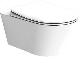 Унитаз Boheme Avva 972-W белый глянцевый, безободковый купить в интернет-магазине Sanbest